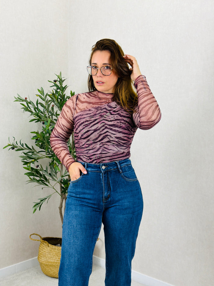 Body Zebra Bordeaux