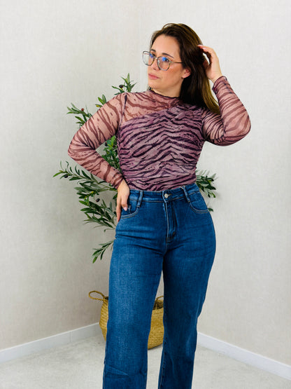Body Zebra Bordeaux