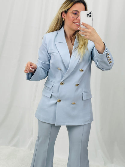 FATO BLAZER E CALÇA AZUL MOCHY