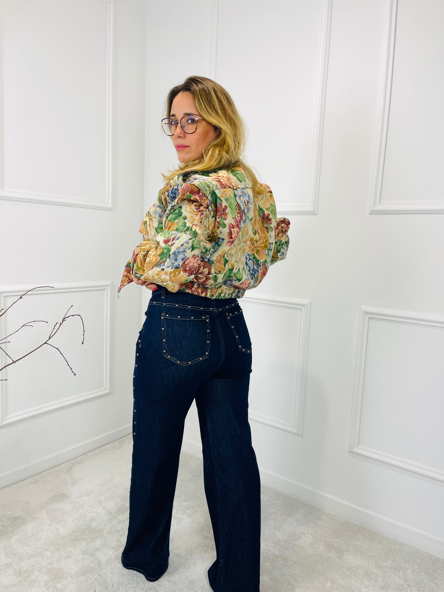 Floral Bomber Jacket