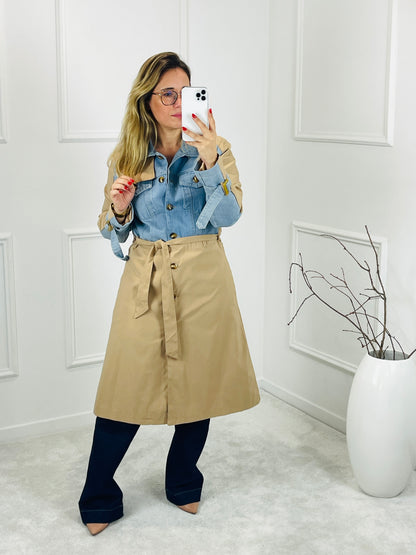 TRENCH COAT BEGE COM GANGA