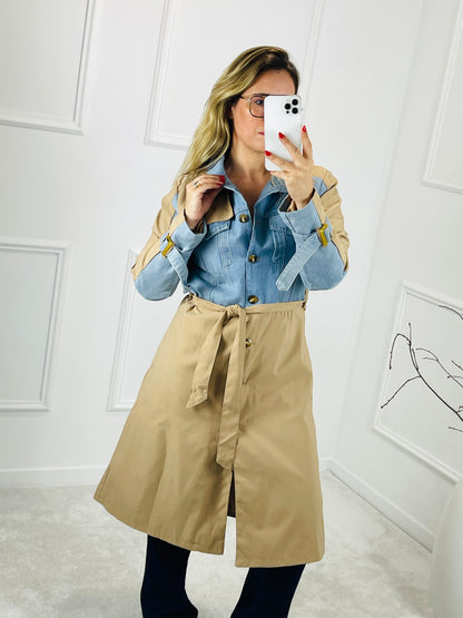 TRENCH COAT BEGE COM GANGA