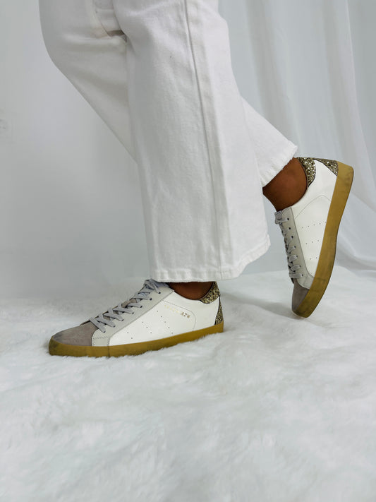 SAPATILHA CORINA GLITTER GOLD