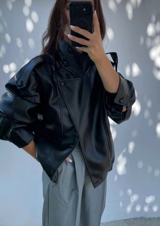 BLUSÃO EFEITO PELE PRETO