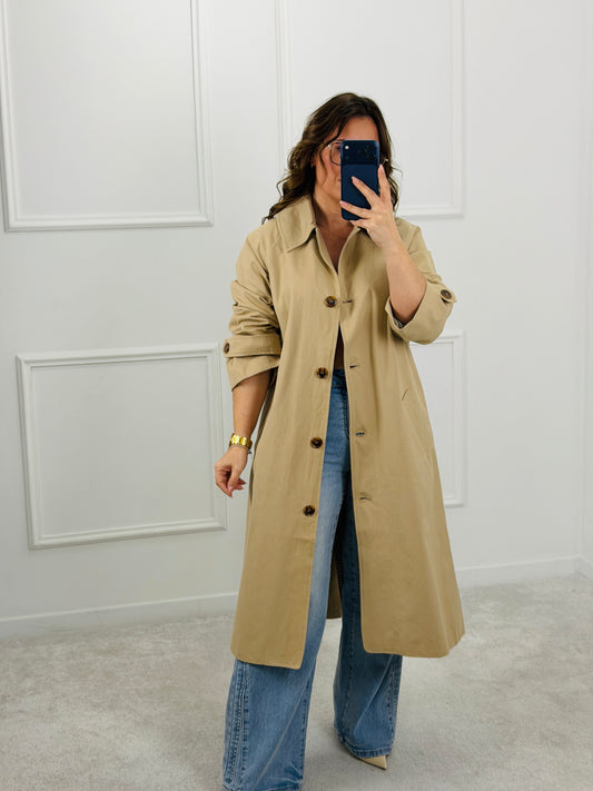 TRENCH COAT BEGE COMPRIDA