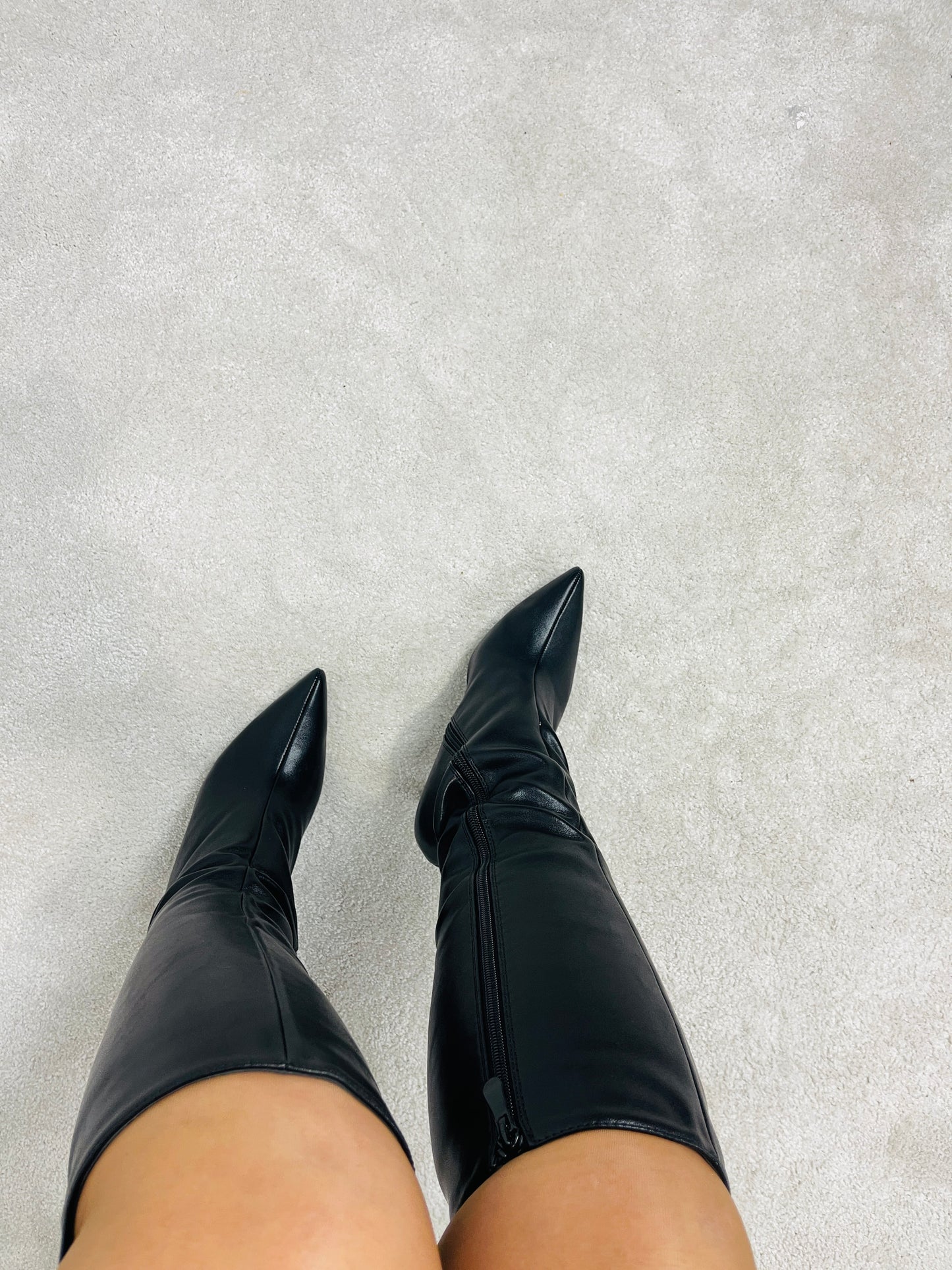 BOTA CANO ALTO PRETA