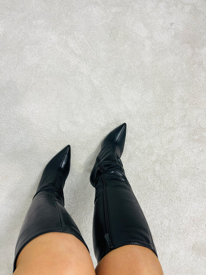 BOTA CANO ALTO PRETA