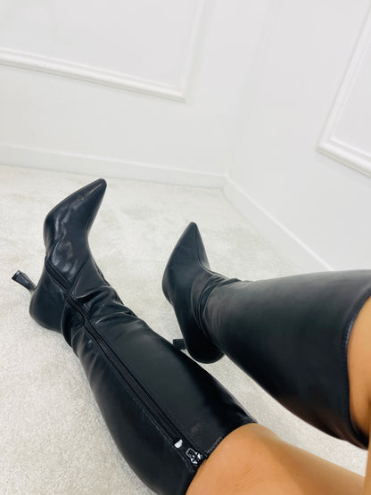 BOTA CANO ALTO PRETA