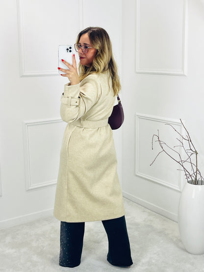 CASACO COMPRIDO COM CINTO