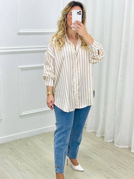 CAMISA CETIM STRIPES MOCHY