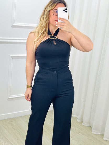 BODY HALTER COM DETALHE DOURADO