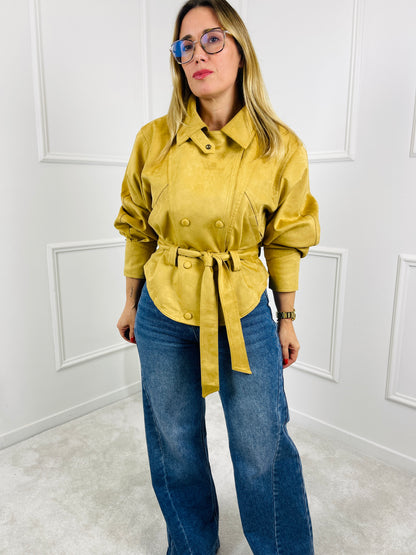 CASACO CAMURÇA AMARELO