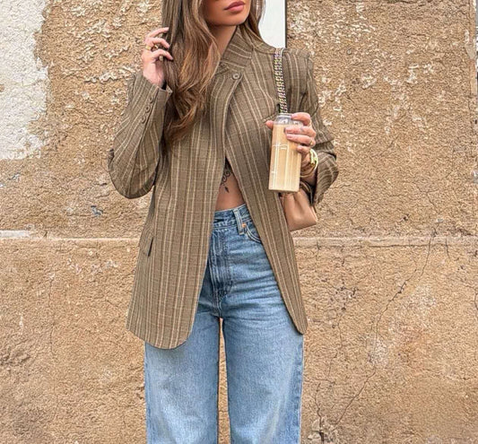 BLAZER ASSIMÉTRICO XADREZ