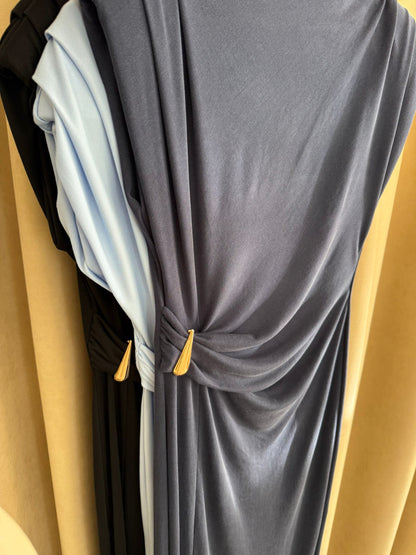 VESTIDO MIDI DETALHE GOLD